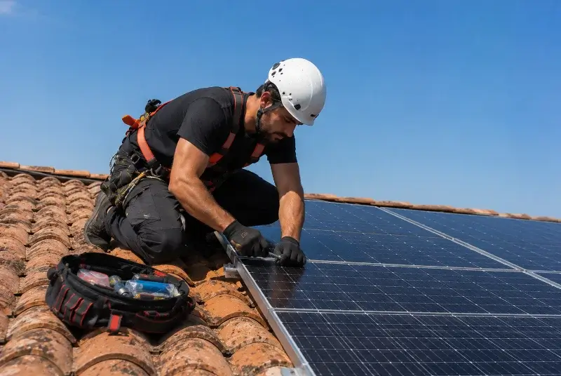 Maintenance et monitoring de panneaux solaires au Breuil