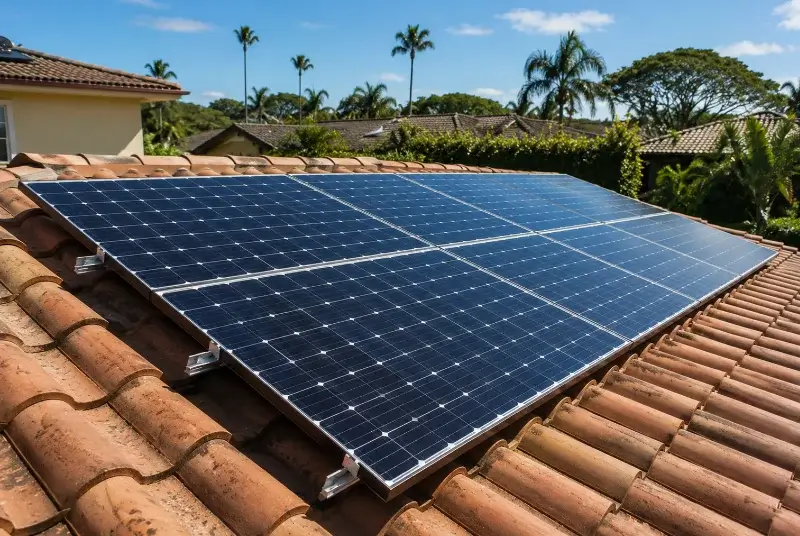 Installation de panneaux solaires au Breuil